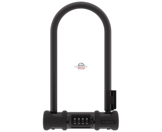 ABUS számzáras U-lakat AB_87787 Ultra Combo 410C/170HB230 fekete SH34 tartóval