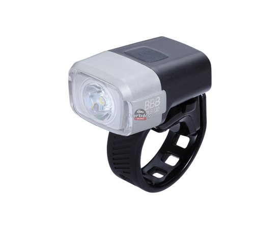 BBB BLS-130 kerékpáros világítás NanoStrike első lámpa, 400 lumen, fekete/ezüst