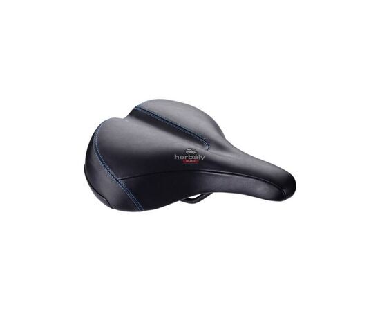BBB BSD-103 kerékpáros nyereg ComfortPlus Relaxed Leather emlékező szivacsos, fekete