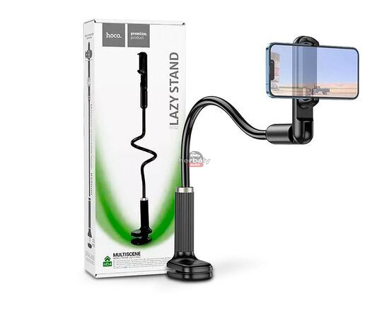 HOCO univerzális asztali telefontartó 4,5-7 méretű készülékhez - HOCO HD4 Lazy Stand - fekete