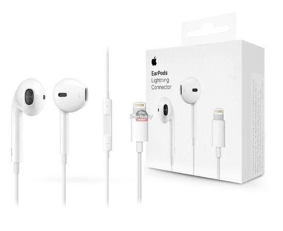 Apple iPhone eredeti távirányítós, sztereó headset Lightning csatlakozóval, mikrofonnal - MMTN2ZM/A - fehér