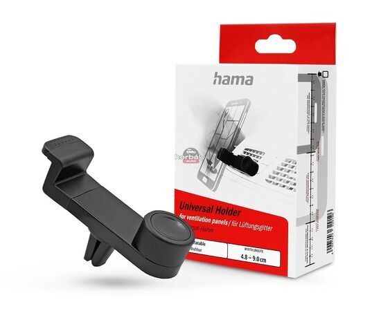 HAMA univerzális szellőzőrácsba illeszthető autós tartó - HAMA Flipper UniversalCar Holder - fekete
