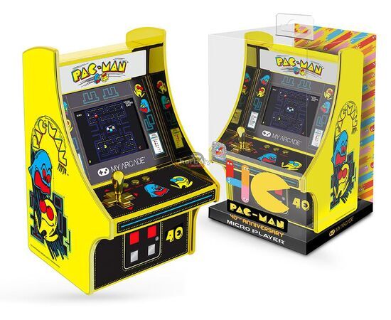 My Arcade DGUNL-3290 Pac-Man 40th Anniversary Micro Player Retro Arcade 6.75" Hordozható Játékkonzol