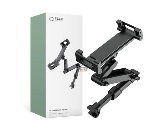 Tech-Protect univerzális fejtámlára szerelhető telefon/tablet autós tartó - Tech-Protect Headrest Car Mount - fekete