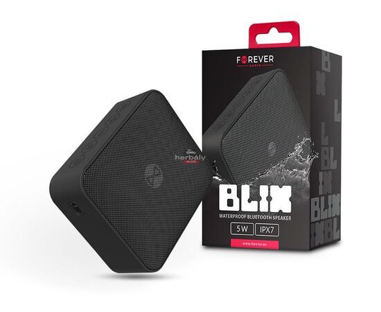 Forever vezeték nélküli bluetooth hangszóró - Forever Blix 5 BS-800 Waterproof Bluetooth Speaker - fekete