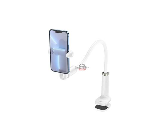 HOCO univerzális asztali telefontartó 4,5-7 méretű készülékhez - HOCO HD4 Lazy Stand - fehér