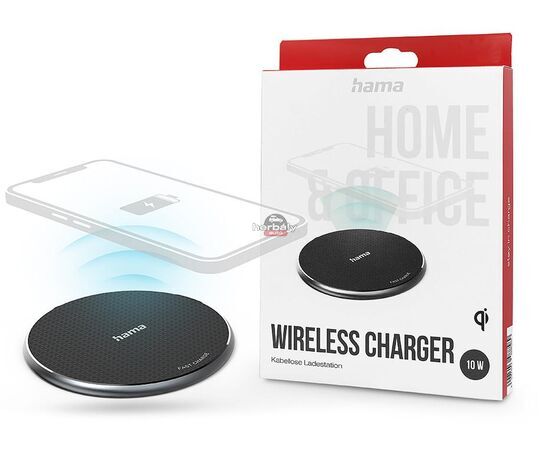 HAMA Qi univerzális vezeték nélküli töltő állomás - 10W - HAMA QI-FC10 Wireless Charger - fekete