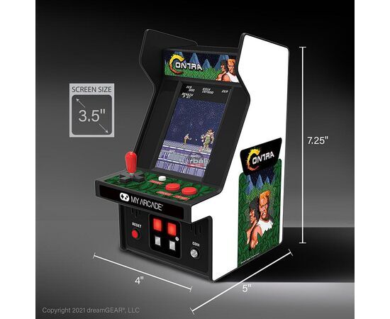 My Arcade DGUNL-3280 Contra Micro Player Retro Arcade 6.75" Hordozható Játékkonzol
