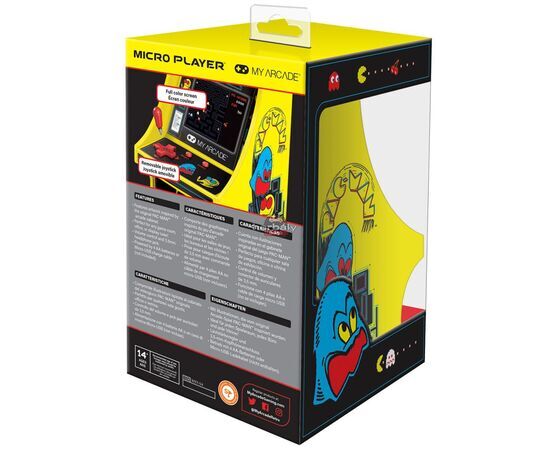 My Arcade DGUNL-3220 Pac-Man Micro Player Retro Arcade 6.75" Hordozható Játékkonzol