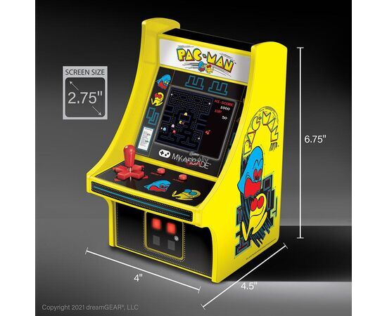 My Arcade DGUNL-3220 Pac-Man Micro Player Retro Arcade 6.75" Hordozható Játékkonzol