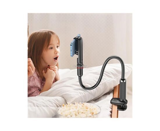 HOCO univerzális asztali telefontartó 4,5-7 méretű készülékhez - HOCO HD4 Lazy Stand - fekete