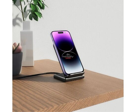 Tech-Protect Qi univerzális vezeték nélküli töltő állomás - 15W - Tech-Protect S2 Wireless Charger for Phone - fekete