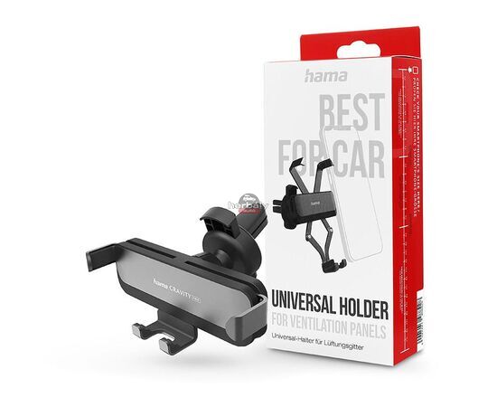 HAMA univerzális szellőzőrácsba illeszthető autós tartó - HAMA Gravity UniversalHolder - fekete/szürke