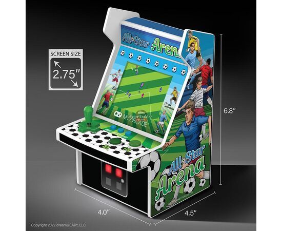 My Arcade DGUNL-4125 All-Star Arena 300+ Micro Player Retro Arcade 6.75" Hordozható Játékkonzol