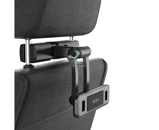Tech-Protect univerzális fejtámlára szerelhető telefon/tablet autós tartó - Tech-Protect V2 Headrest Car Mount - fekete