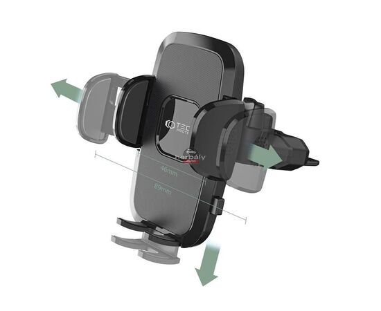Univerzális CD-lejátszóba illeszhető PDA/GSM autós tartó - Tech-Protect Universal CD Car Mount V3 - fekete