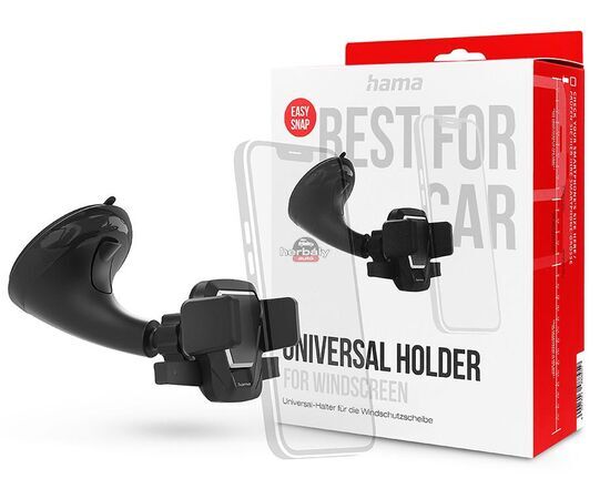 HAMA univerzális műszerfalra/szélvédőre helyezhető autós tartó - HAMA Comfort Universal Car Holder - fekete