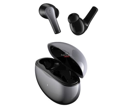 Devia TWS Bluetooth sztereó headset v5.2 + töltőtok - Devia TWS-M4 Earphone TrueWireless Earphones with Charging Case - szürke