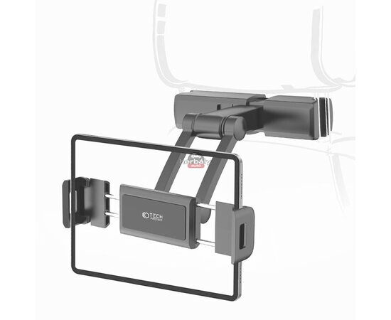 Tech-Protect univerzális fejtámlára szerelhető telefon/tablet autós tartó - Tech-Protect V2 Headrest Car Mount - fekete