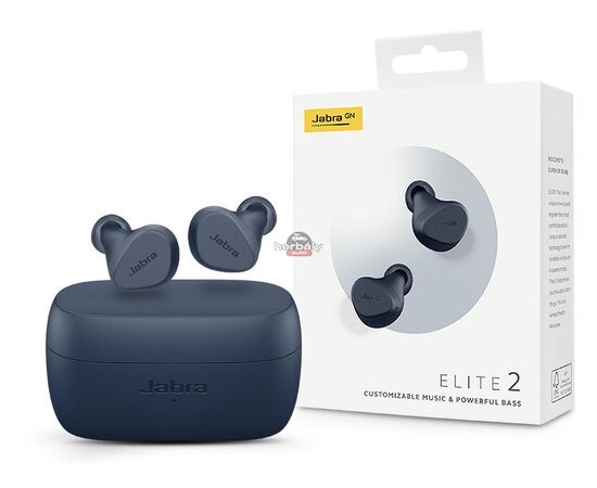 Jabra TWS Bluetooth sztereó headset v5.2 + töltőtok - Jabra Elite 2 True Wireless Earphones with Charging Case - kék