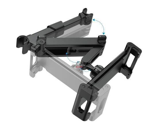 Tech-Protect univerzális fejtámlára szerelhető telefon/tablet autós tartó - Tech-Protect Headrest Car Mount - fekete