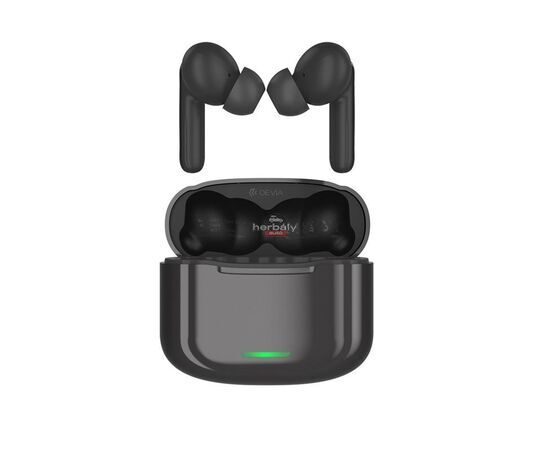 Devia TWS Bluetooth sztereó headset v5.1 + töltőtok - Devia ANC-E1 Star Series True Wireless Earphones with Charging Case - fekete