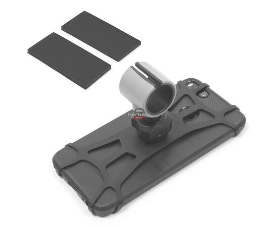 Univerzális kerékpárra szerelhető telefontartó 4,5-6&quot, méretű készülékekhez - Extreme-R5 - fekete/szürke