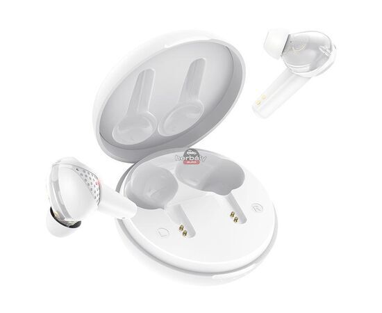 HOCO TWS Bluetooth sztereó headset v5.1 + töltőtok - HOCO ES55 True Wireless Earphones with Charging Case - fehér