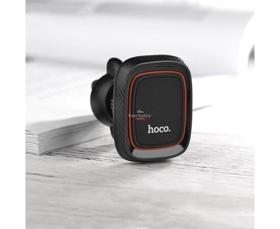 HOCO univerzális szellőzőrácsba illeszthető mágneses autós tartó - HOCO CA23 Lotto Series Magnetic Air Outlet Holder - fekete