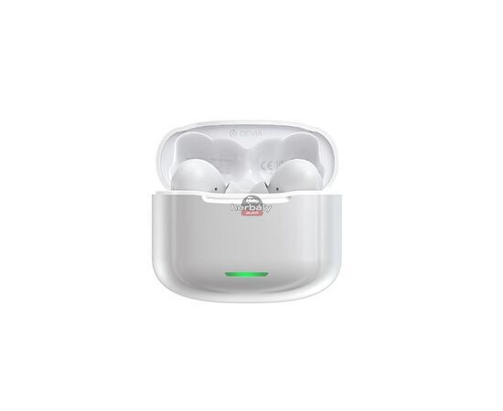Devia TWS Bluetooth sztereó headset v5.1 + töltőtok - Devia ANC-E1 Star Series True Wireless Earphones with Charging Case - fehér