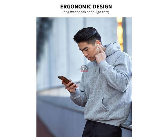 Devia TWS Bluetooth sztereó headset v5.0 + töltőtok - Devia Joy A10 Series True Wireless Earphones with Charging Case - fehér