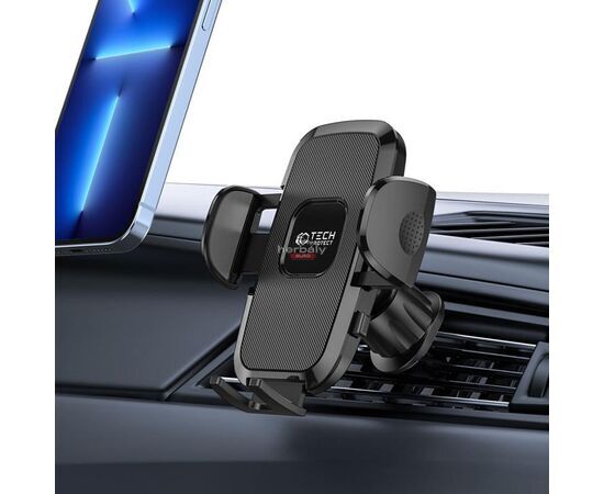 Univerzális szellőzőrácsba illeszthető autós tartó - Tech-Protect V3 Universal Air Vent Car Mount - fekete