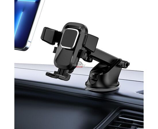 Univerzális műszerfalra/szélvédőre helyezhető PDA/GSM autós tartó - Tech-ProtectV4 Universal Dashboard and Windshield Car Mount - fekete