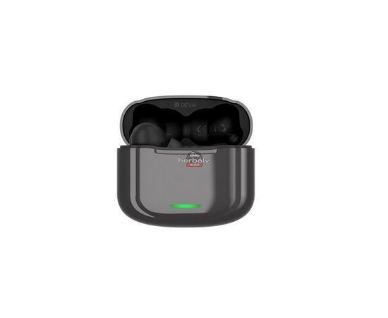 Devia TWS Bluetooth sztereó headset v5.1 + töltőtok - Devia ANC-E1 Star Series True Wireless Earphones with Charging Case - fekete