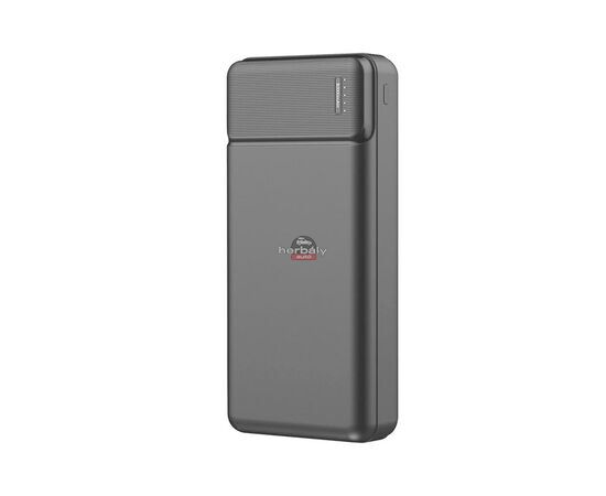 Maxlife univerzális hordozható, asztali akkumulátor töltő - Maxlife MXPB-01 Power Bank - 2xUSB + microUSB + Type-C + Lightning - 30.000 mAh - fekete
