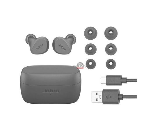 Jabra TWS Bluetooth sztereó headset v5.2 + töltőtok - Jabra Elite 2 True Wireless Earphones with Charging Case - sötét szürke