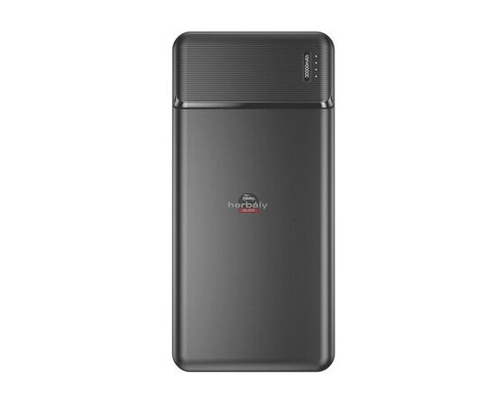 Maxlife univerzális hordozható, asztali akkumulátor töltő - Maxlife MXPB-01 Power Bank - 2xUSB + microUSB + Type-C + Lightning - 30.000 mAh - fekete
