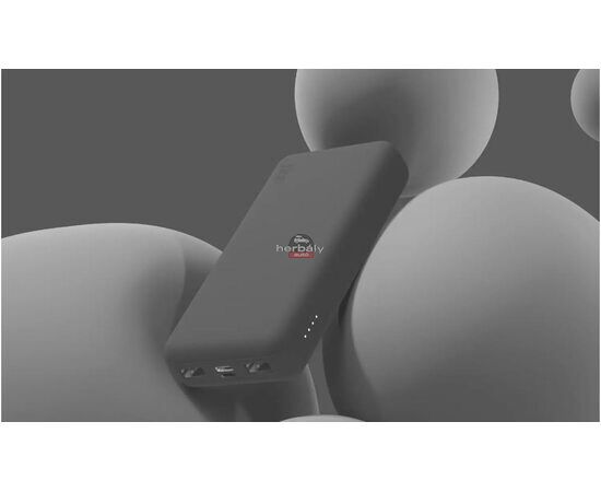 Univerzális hordozható, asztali akkumulátor töltő - Juice ECO MAX Power Bank - 2xUSB + Type-C - 20.000 mAh - fekete