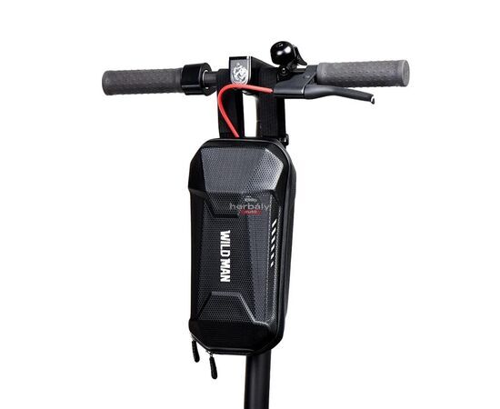 Wildman univerzális elektromos rollerre/rollerre szerelhető, vízálló, kemény táska - Wildman CBC-3L Scooter Bag - fekete - ECO csomagolás