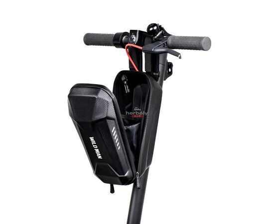 Wildman univerzális elektromos rollerre/rollerre szerelhető, vízálló, kemény táska - Wildman CBC-3L Scooter Bag - fekete - ECO csomagolás