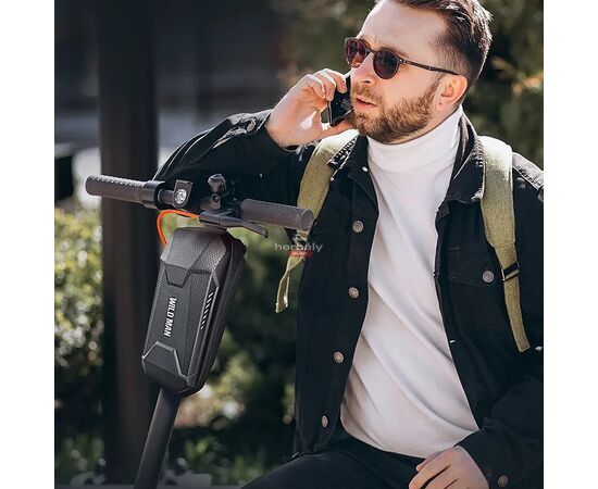 Wildman univerzális elektromos rollerre/rollerre szerelhető, vízálló, kemény táska - Wildman CBC-3L Scooter Bag - fekete - ECO csomagolás