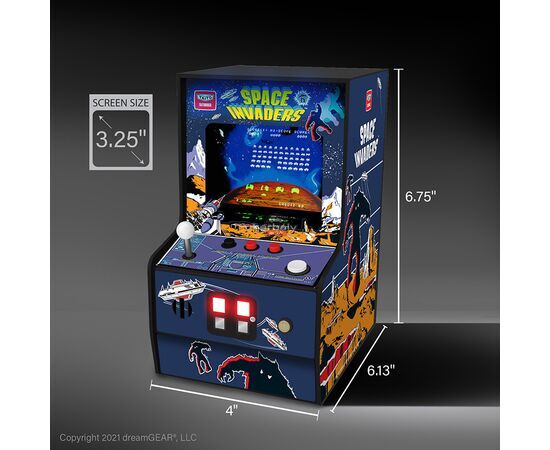My Arcade DGUNL-3279 Space Invaders Micro Player Retro Arcade 6.75" Hordozható Játékkonzol