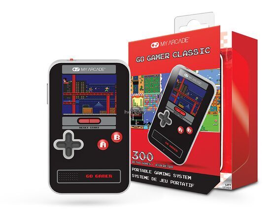 My Arcade DGUN-3909 Go Gamer Classic 300in1 Fekete & Piros Hordozható Kézikonzol