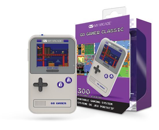 My Arcade DGUN-3910 Go Gamer Classic 300in1 Szürke & Lila Hordozható Kézikonzol