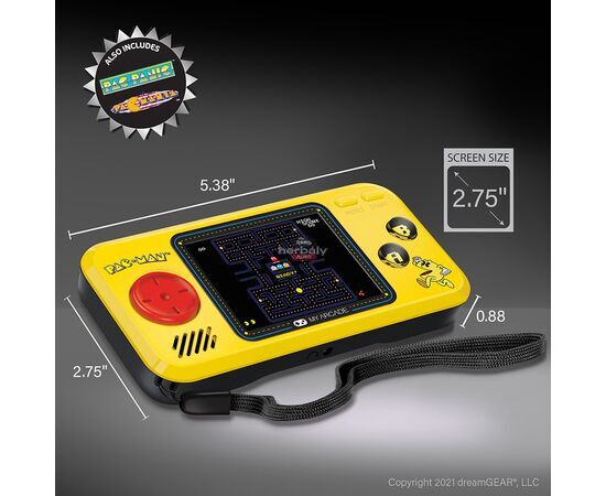 My Arcade DGUNL-3227 Pac-Man 3in1 Pocket Player Hordozható Kézikonzol