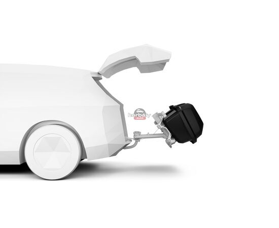 Thule Santu 909400 csomagtartó box vonóhorogra, fekete