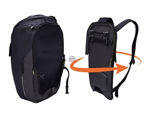 Kerékpártáska és hátizsák 3205091 Paramount Pannier 26L, fekete