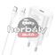 HOCO hálózati töltő adapter Type-C bemenettel + 1 m-es Type-C - Lightning kábel - 25W - HOCO N22 Charger Set PD + QC - fehér