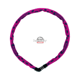 ABUS lakat AB_86810 Steel-O-Chain 4804C/75 pink jel-kódos