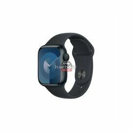 Apple Watch Series 9 GPS 41mm éjfekete alumíniumtok, éjfekete sportszíj S/M (MR8W3QH/A)